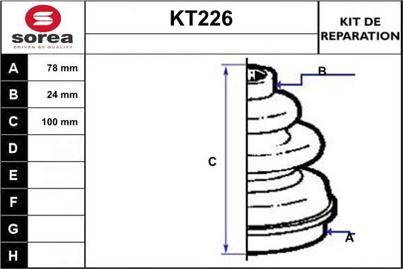 Sera KT226 - Manžeta, Pogonska osovina www.molydon.hr