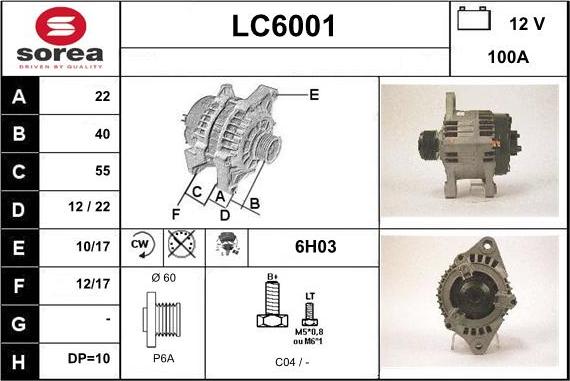 Sera LC6001 - Alternator www.molydon.hr