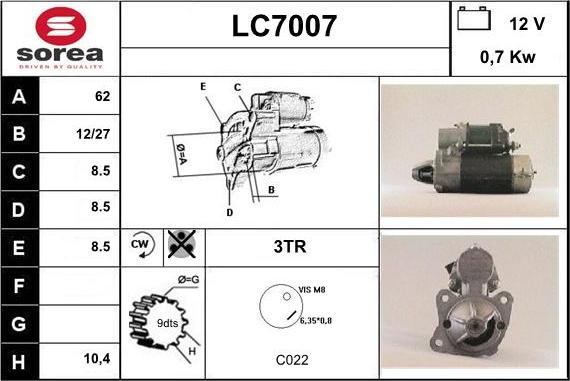 Sera LC7007 - Starter www.molydon.hr