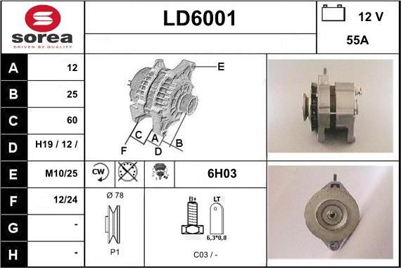 Sera LD6001 - Alternator www.molydon.hr