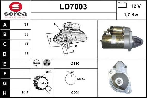 Sera LD7003 - Starter www.molydon.hr