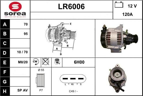 Sera LR6006 - Alternator www.molydon.hr