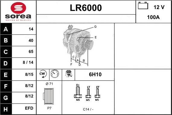 Sera LR6000 - Alternator www.molydon.hr