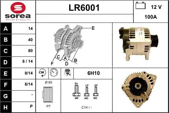 Sera LR6001 - Alternator www.molydon.hr