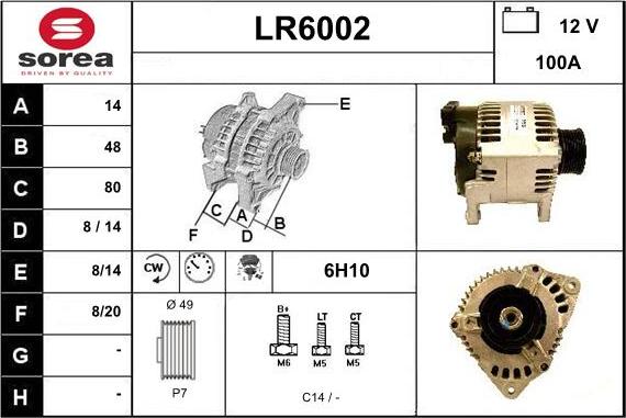 Sera LR6002 - Alternator www.molydon.hr