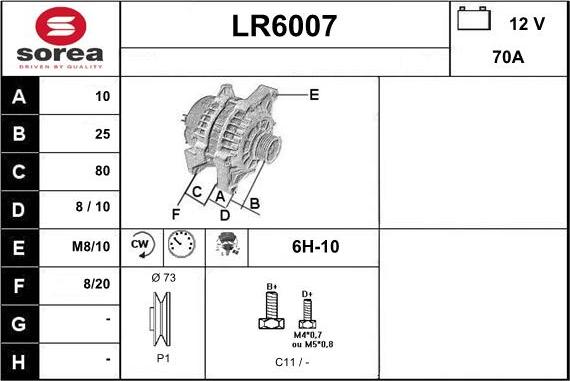 Sera LR6007 - Alternator www.molydon.hr