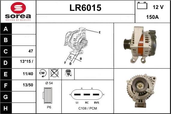 Sera LR6015 - Alternator www.molydon.hr