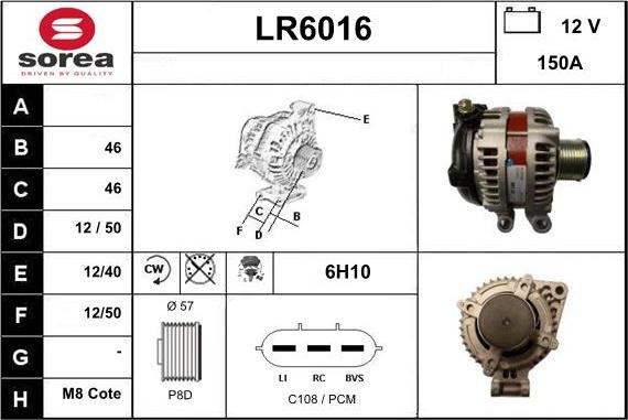 Sera LR6016 - Alternator www.molydon.hr