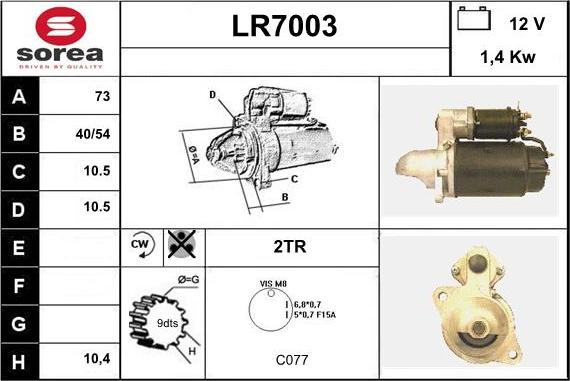 Sera LR7003 - Starter www.molydon.hr