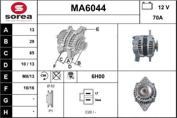 Sera MA6044 - Alternator www.molydon.hr