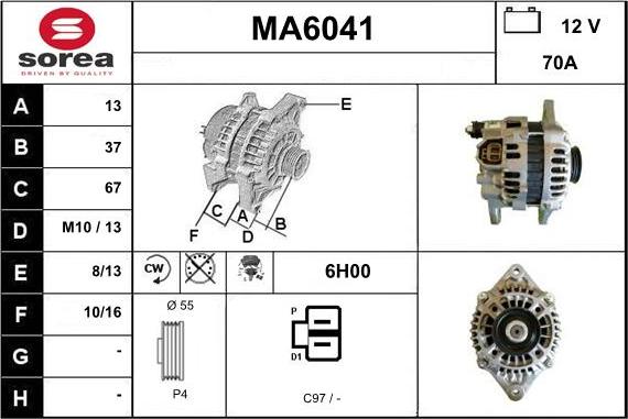 Sera MA6041 - Alternator www.molydon.hr