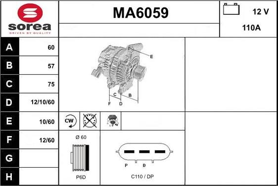 Sera MA6059 - Alternator www.molydon.hr