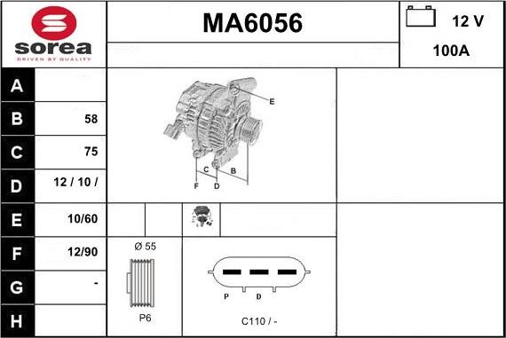 Sera MA6056 - Alternator www.molydon.hr