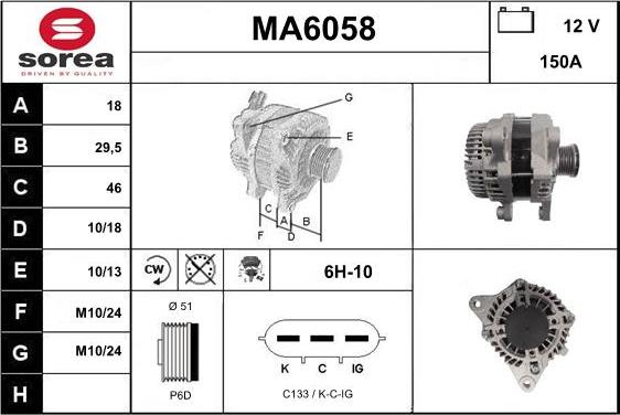 Sera MA6058 - Alternator www.molydon.hr