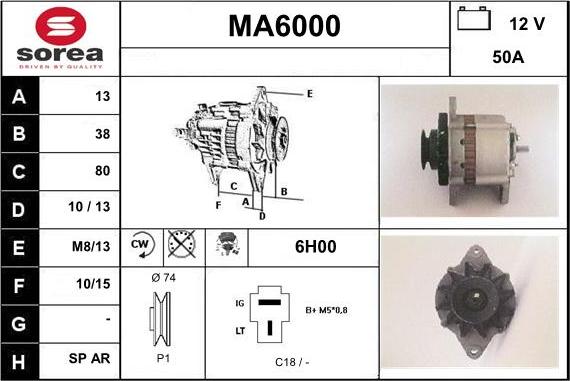 Sera MA6000 - Alternator www.molydon.hr