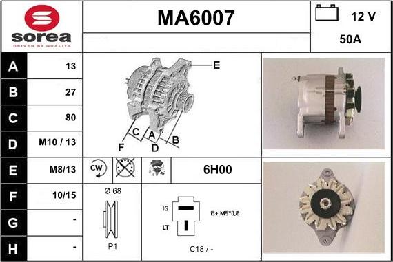 Sera MA6007 - Alternator www.molydon.hr