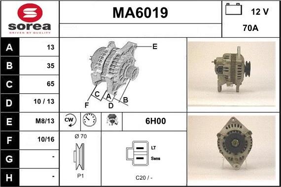 Sera MA6019 - Alternator www.molydon.hr