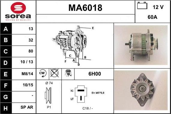 Sera MA6018 - Alternator www.molydon.hr