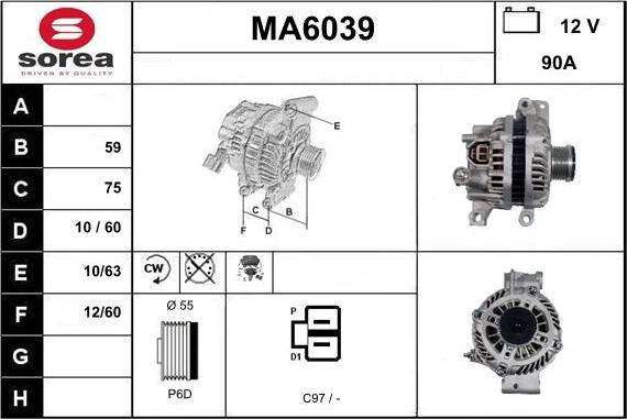 Sera MA6039 - Alternator www.molydon.hr