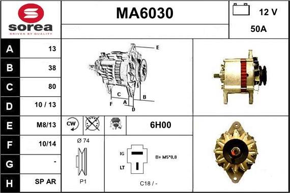 Sera MA6030 - Alternator www.molydon.hr