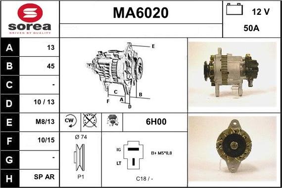 Sera MA6020 - Alternator www.molydon.hr