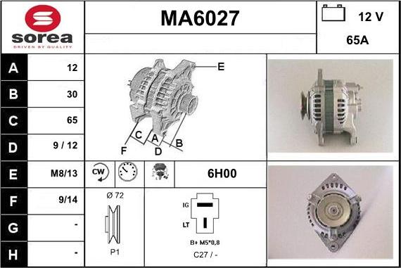 Sera MA6027 - Alternator www.molydon.hr