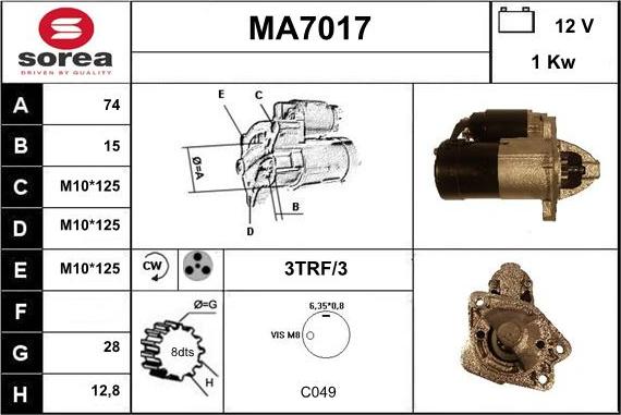 Sera MA7017 - Starter www.molydon.hr