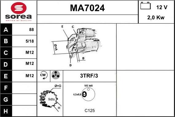 Sera MA7024 - Starter www.molydon.hr