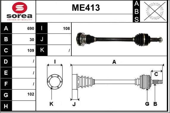 Sera ME413 - Pogonska osovina www.molydon.hr