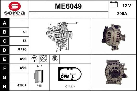 Sera ME6049 - Alternator www.molydon.hr