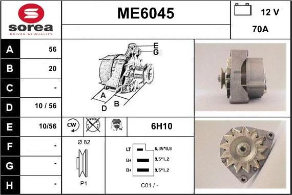 Sera ME6045 - Alternator www.molydon.hr