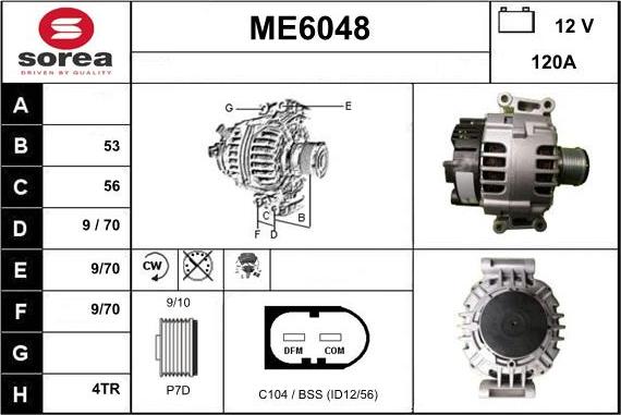 Sera ME6048 - Alternator www.molydon.hr