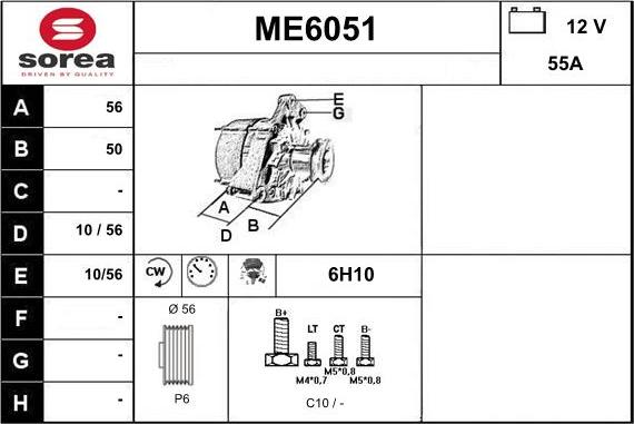 Sera ME6051 - Alternator www.molydon.hr