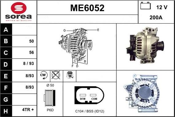 Sera ME6052 - Alternator www.molydon.hr