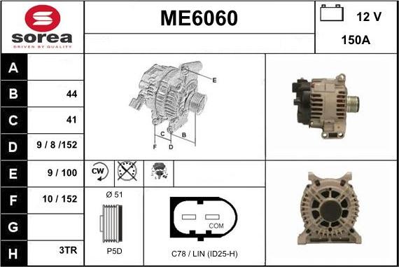 Sera ME6060 - Alternator www.molydon.hr