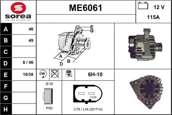 Sera ME6061 - Alternator www.molydon.hr