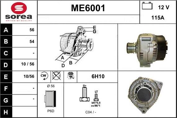 Sera ME6001 - Alternator www.molydon.hr