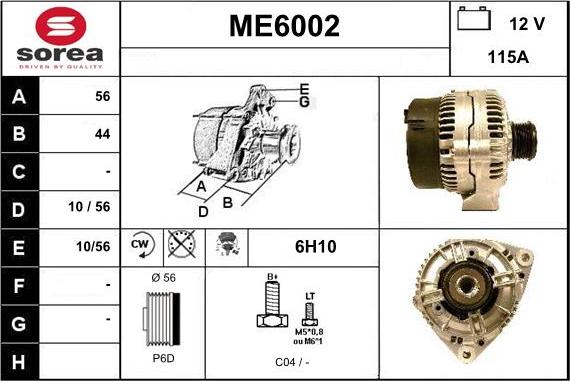 Sera ME6002 - Alternator www.molydon.hr