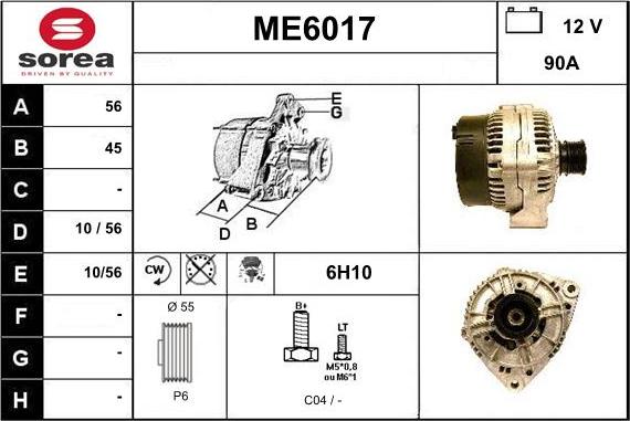 Sera ME6017 - Alternator www.molydon.hr