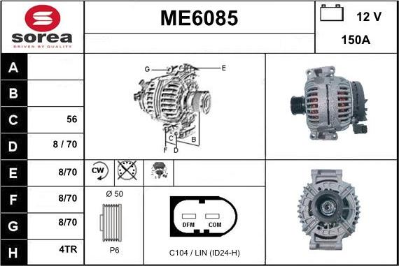 Sera ME6085 - Alternator www.molydon.hr