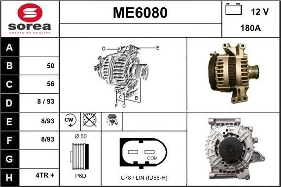 Sera ME6080 - Alternator www.molydon.hr