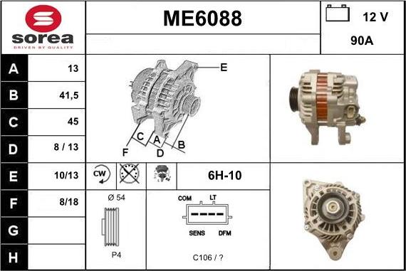 Sera ME6088 - Alternator www.molydon.hr