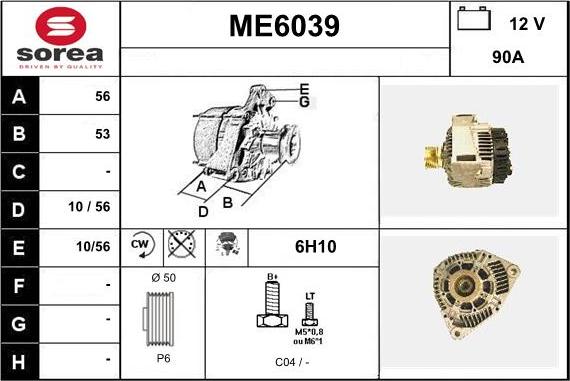 Sera ME6039 - Alternator www.molydon.hr