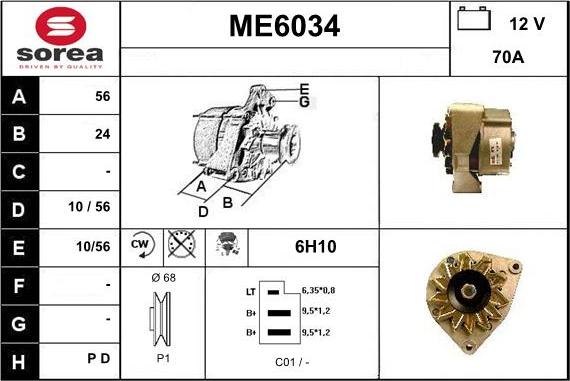 Sera ME6034 - Alternator www.molydon.hr