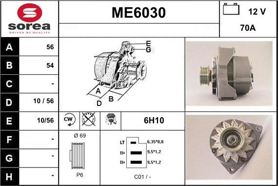 Sera ME6030 - Alternator www.molydon.hr