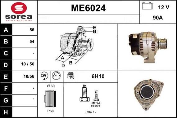 Sera ME6024 - Alternator www.molydon.hr