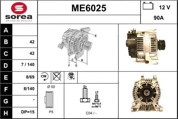 Sera ME6025 - Alternator www.molydon.hr