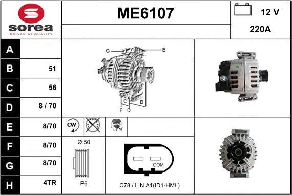 Sera ME6107 - Alternator www.molydon.hr