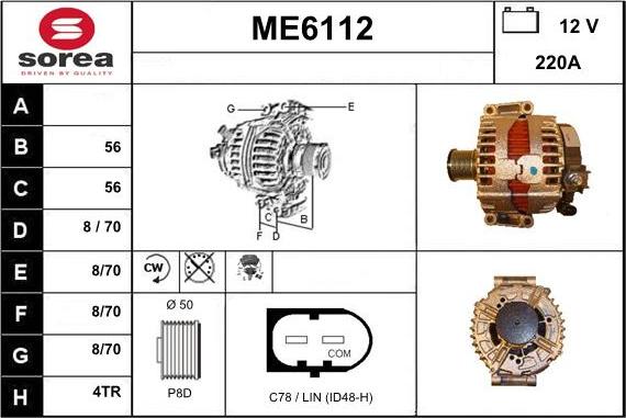 Sera ME6112 - Alternator www.molydon.hr