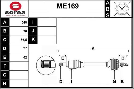 Sera ME169 - Pogonska osovina www.molydon.hr